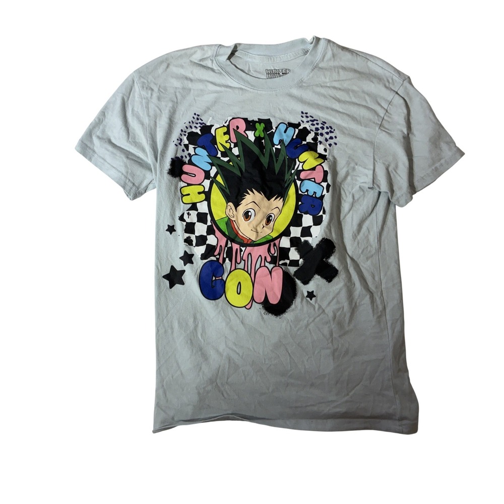 Hunter x Hunter Gon Freecss Graphic T-Shirt Light Blue Mens Size M HZJ072C